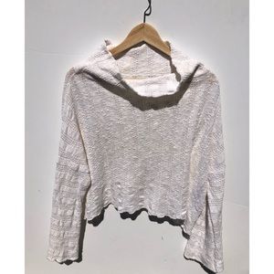 White Bill Baber Woven Cotton Sweater